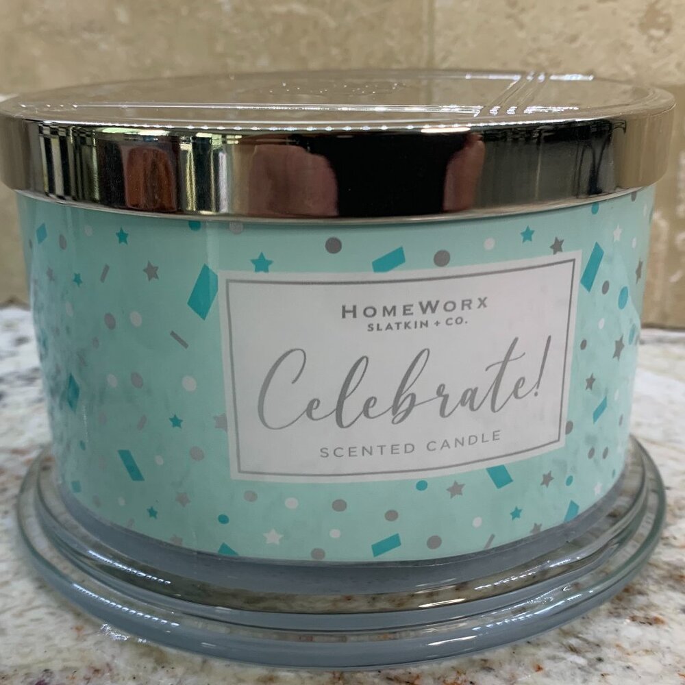 HomeWorx by Harry Slatkin Celebrate Scented 4-Wick Candle 18oz